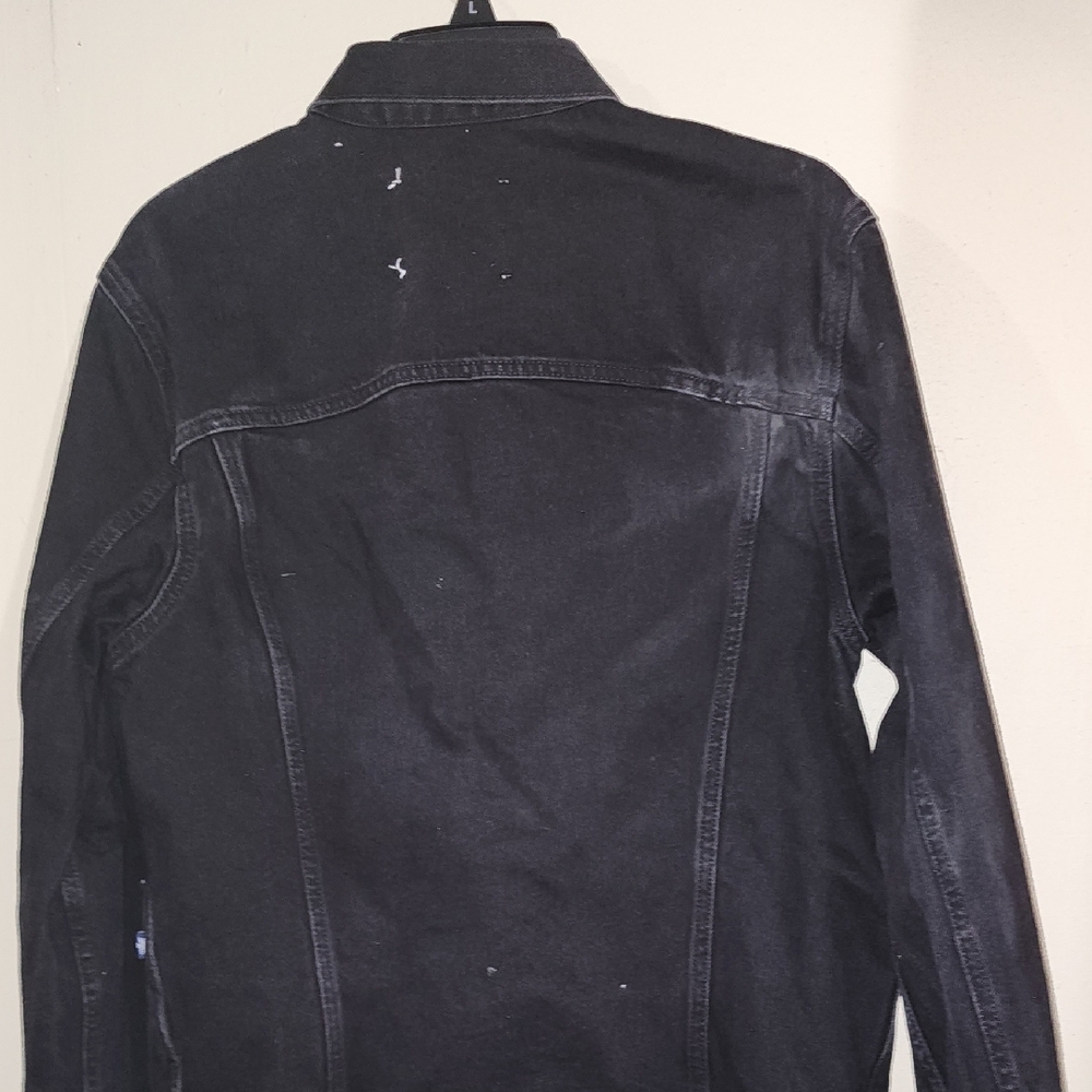 Levi's Black Denim Jacket Used Great Conditions - Picture 10 of 16